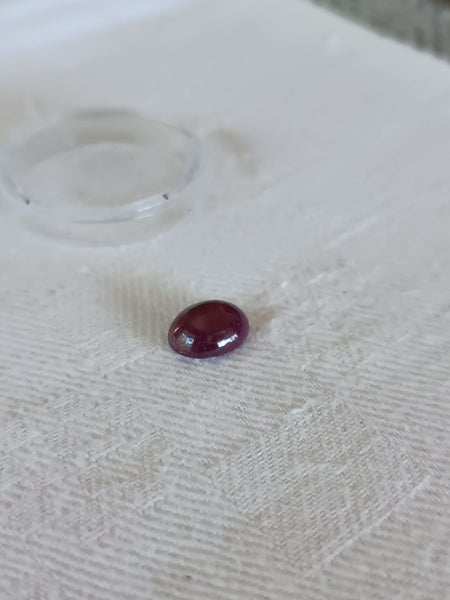 real natural Mysore Ruby cabochon - 5 ct. Carousel 5