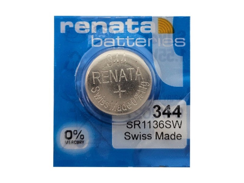 Renata SR1136SW (344) Silver Oxide Watch Battery - 1 Pack Carousel 1
