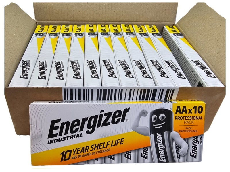 Energizer AA EN91 Industrial Alkaline Batteries - 120 Pack (AA10 x 12), bulk Carousel 1