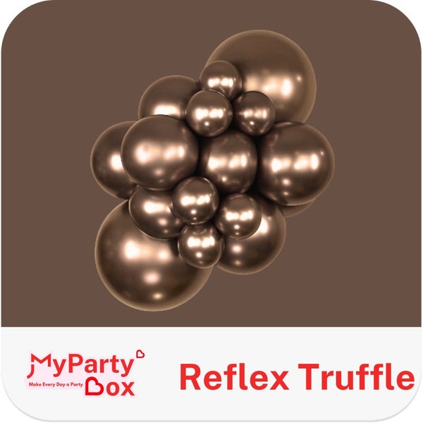 5" (12cm) Reflex Truffle Mini Latex Balloon Carousel 2