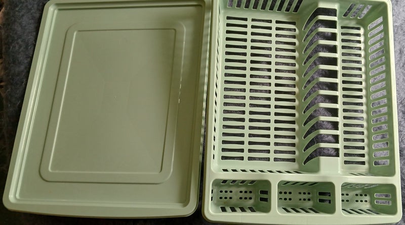 Sage green dish drainer Carousel 1