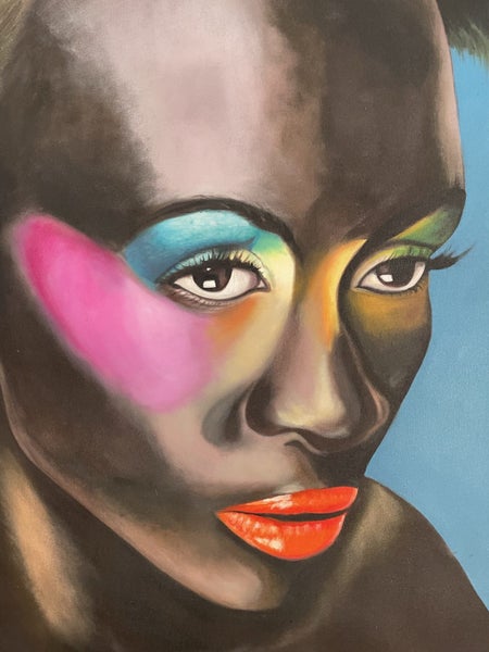 The Face …. Bespoke… 900x1200 Hand Painted Art Carousel 2