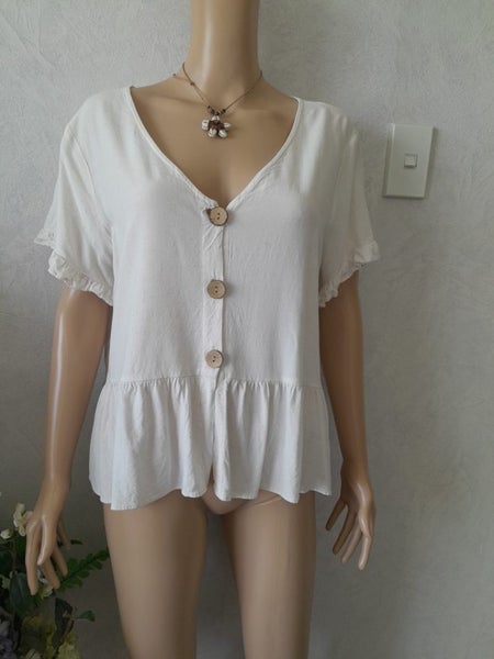 ** WHISTLE** Peplum top- SIZE 16-AS NEW Carousel 1