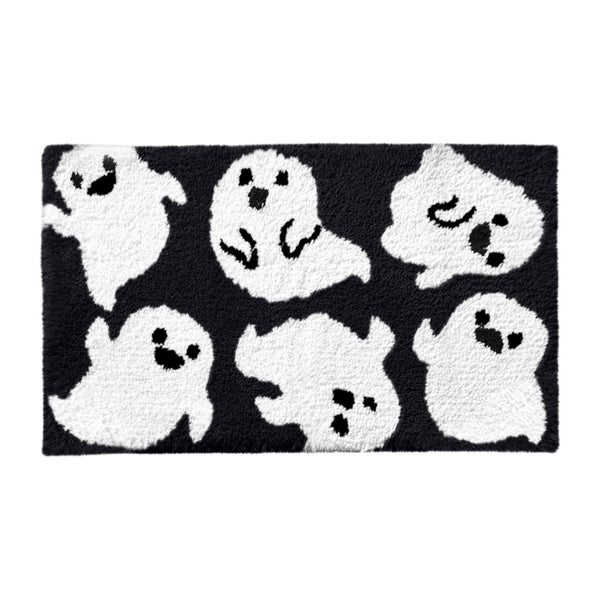 Halloween Rug 20x31" Halloween Bath Mat, Ghost Decor Halloween Bathroom Rug Carousel 2