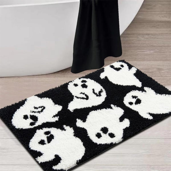 Halloween Rug 20x31" Halloween Bath Mat, Ghost Decor Halloween Bathroom Rug Carousel 6