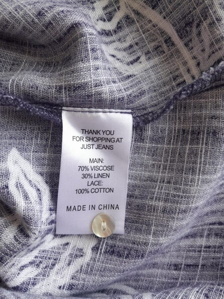 ** JUST JEANS** Linen blend top- SIZE 16-AS NEW Carousel 5