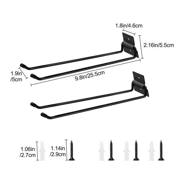 2pcs Garage Hooks, Heavy Duty Steel Garage Storage Hooks, Utility Wall Moun Carousel 2