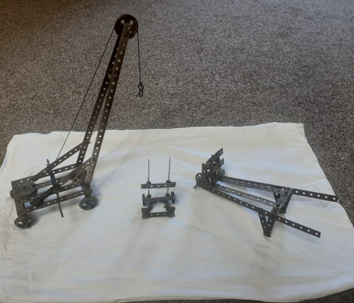 Nickel period Meccano group of 3 Carousel 1