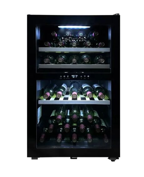 LeCavist 56 Bottle Dual Zone Wine Cabinet Fridge - Black Carousel 2