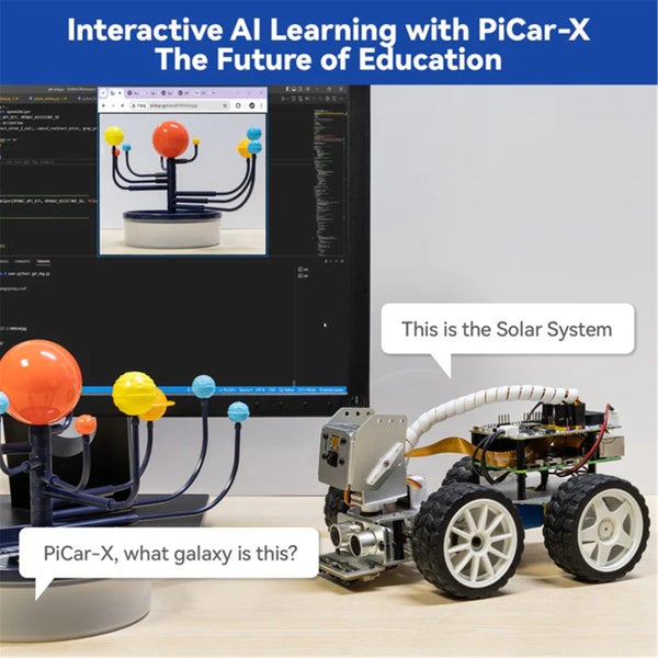Raspberry Pi SunFounder Picar-X AI Video Robot Car Kit for Raspberry Pi Carousel 2
