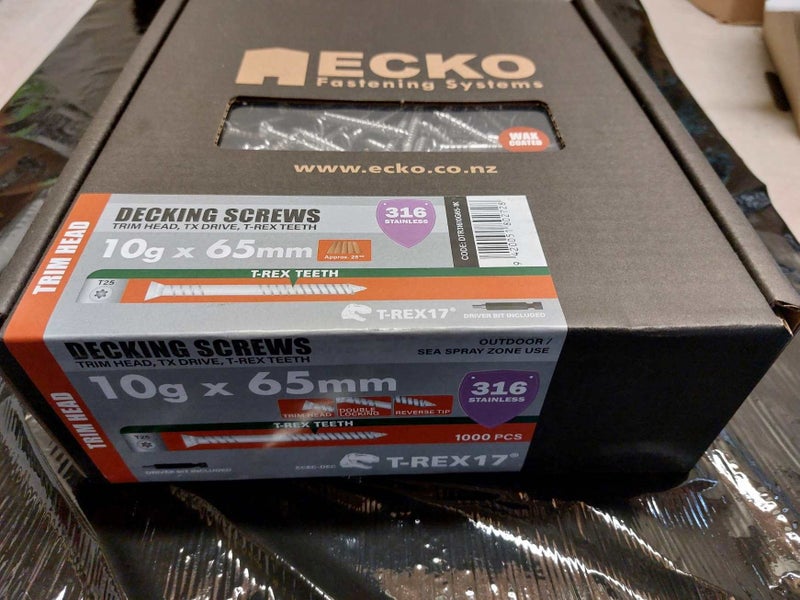 Stainless Steel 316G Decking Screws 65mm 1000 pack Carousel 1