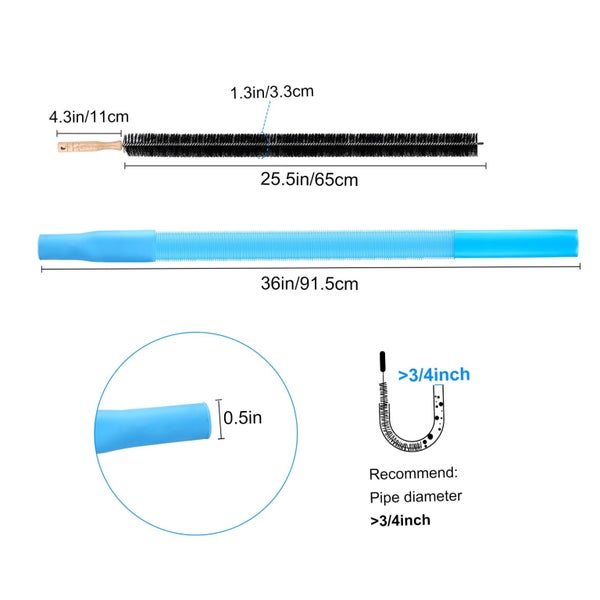 2pcs Dryer Vent Cleaner Kit, Dryer Lint Vacuum Attachment and Flexible Drye Carousel 2