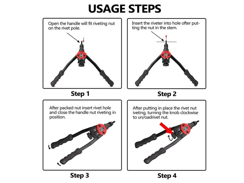 Rivnut Rivet Gun Tool Kit (Over Stocked) Carousel 10