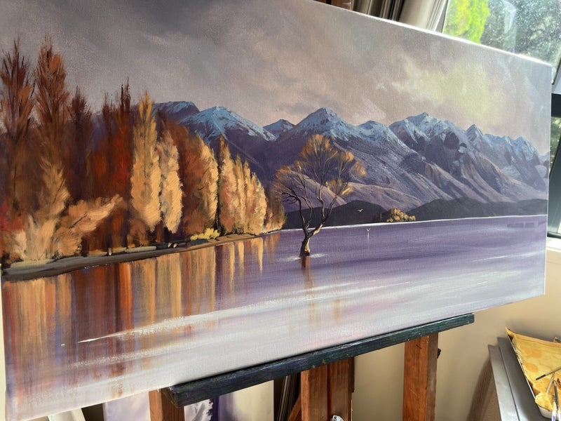 Original oil Painting by NZ Artist Linelle Stacey Carousel 1