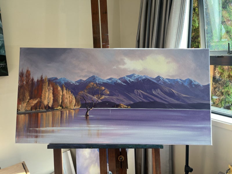 Original oil Painting by NZ Artist Linelle Stacey Carousel 2