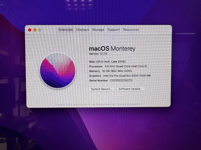 Apple iMac (Late 2015) Quad-Core, FULL HD + 1TB / 16GB RAM, macOS Monterey Carousel 7