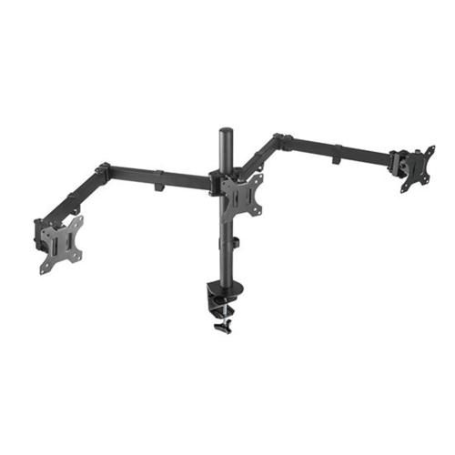 Brateck LDT12-C034N 13"-27" Triple Monitor Economy Desk Mount Bracket. Carousel 1