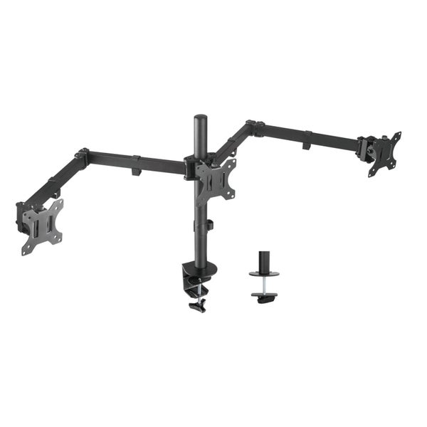 Brateck LDT12-C034N 13"-27" Triple Monitor Economy Desk Mount Bracket. Carousel 2