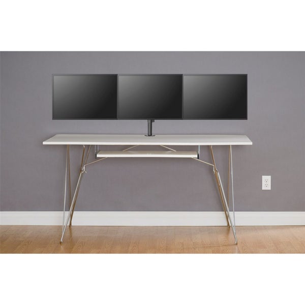 Brateck LDT12-C034N 13"-27" Triple Monitor Economy Desk Mount Bracket. Carousel 13