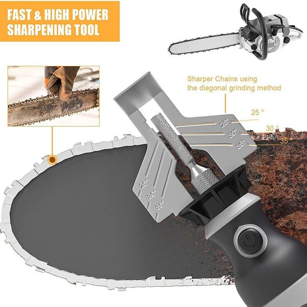 Cordless Chainsaw Sharpener Electric Handheld High Speed Diamond Sharpening Carousel 9
