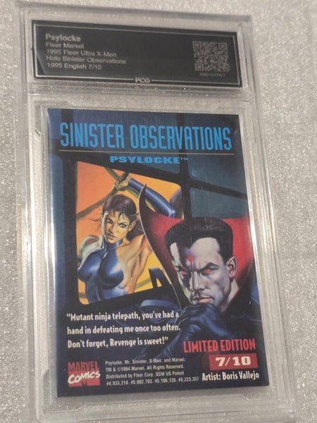 Marvel 1995 Fleer Ultra Sinister Observations PCG NM Mint 8 Carousel 2