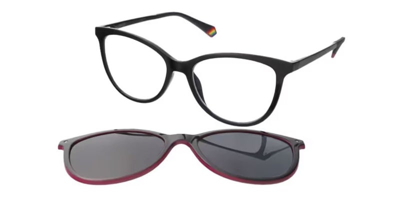 Polaroid PLD 6138/CS With Clip-On 807/M9 53 New Women Eyeglasses Carousel 1