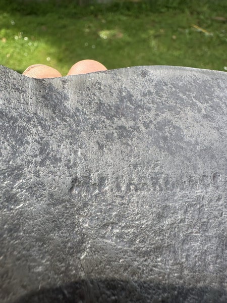 $1 reserve. Vintage “A and F. PARKES and Co”hedging pattern axe head Carousel 2