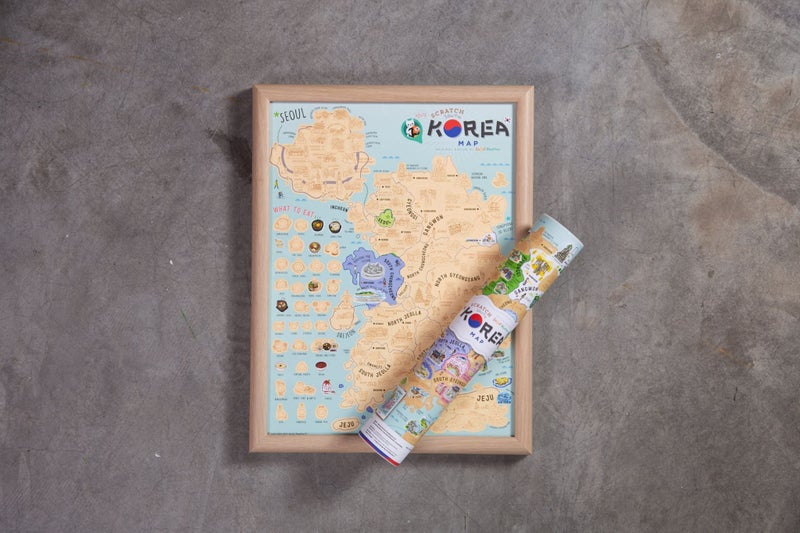 Korea Scratch Off Map - Travel to Korea Scratch Map Carousel 1