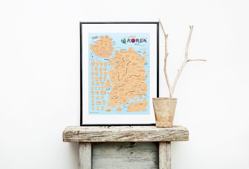 Korea Scratch Off Map - Travel to Korea Scratch Map Carousel 7