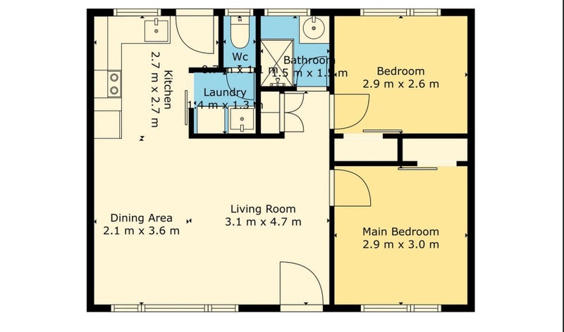 Papatoetoe, 2 bedrooms64590339624066114