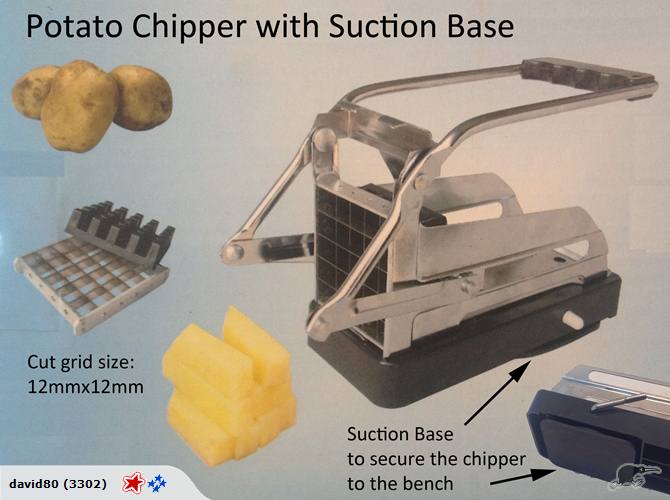 potato chipper with Suction Base potato cutter Carousel 1