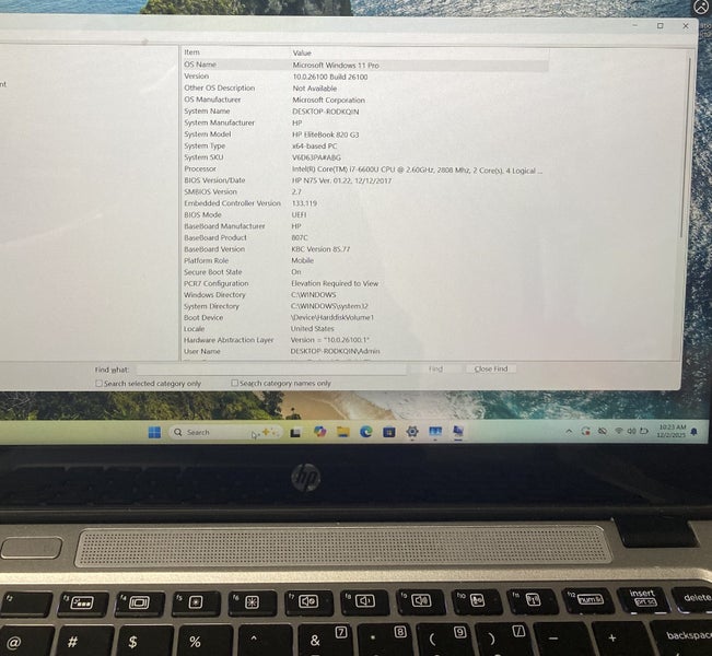 HP EliteBook 820 G3 Intel i7-6600U @ 2.6 GHz Laptop Carousel 2