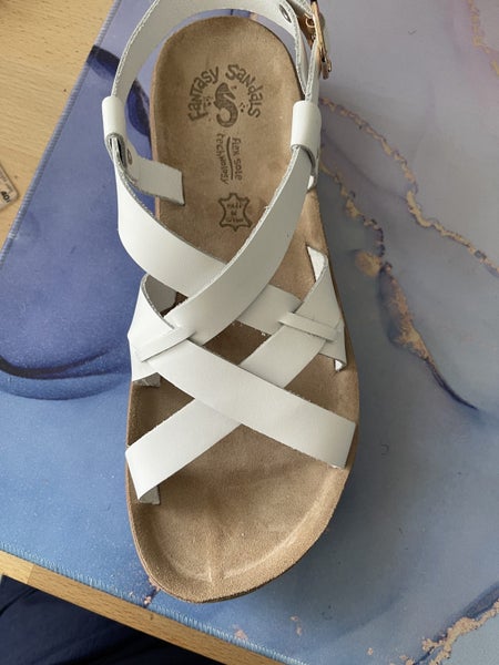 Brand new White Leather Sandals 40 Carousel 2