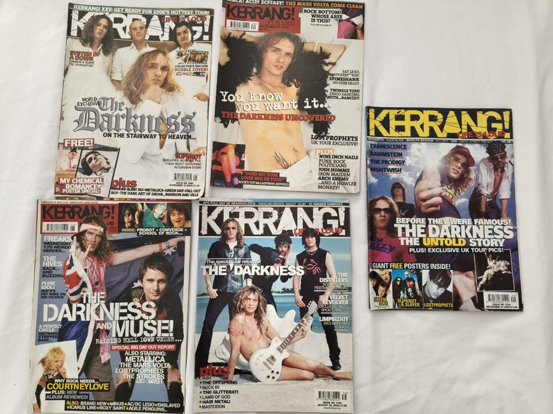 The Darkness 5× Kerrang! Magazine Carousel 1