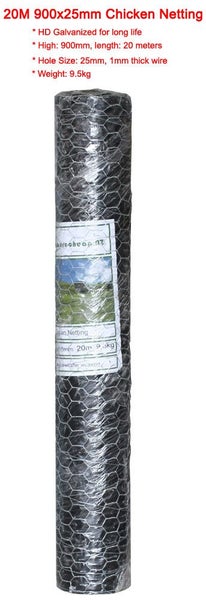 20M 900mm High Hex Chicken Netting 25x1.0x900mm -- New Carousel 1