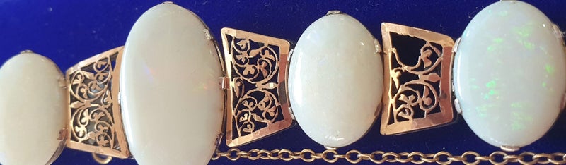 9ct Rose Gold and Opal Bracelet Carousel 2