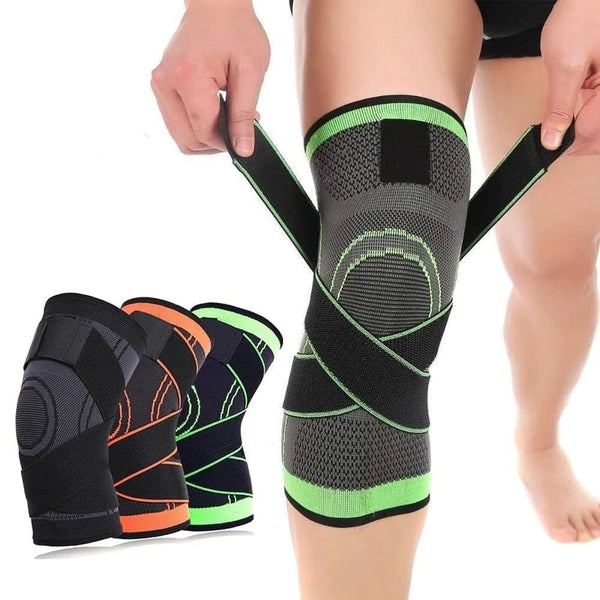 1/2pcs Elastic Sport Knee Brace Pad for Joint Pain Arthritis Relief Running Carousel 2