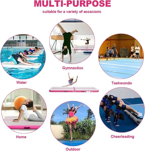 3M Inflatable Gymnastics Mat Air Track Tumbling Mat Carousel 2