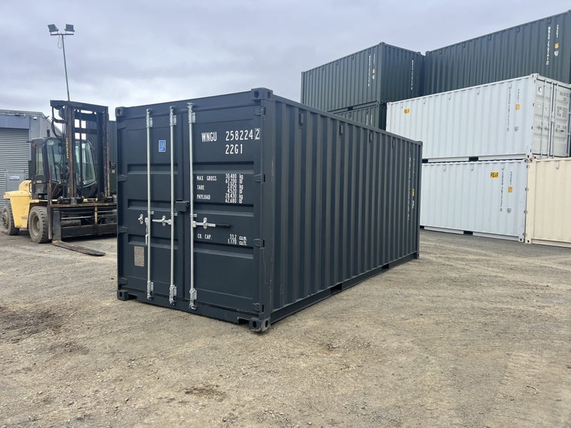20ft Std New Build Shipping Container - Beige ,Green, Slate Grey64682800650881112