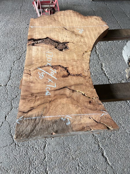 Small Ancient Swamp Kauri Slab – 120 × 70/50 × 7 cm (Ready to Work)64593648854273112