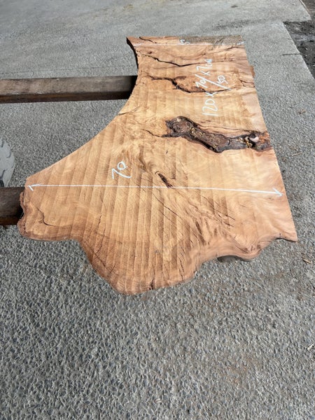 Small Ancient Swamp Kauri Slab – 120 × 70/50 × 7 cm (Ready to Work)64593648854273113