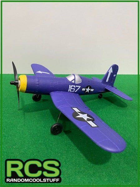 F4U CORSAIR RC Mini plane. "Ready to fly" 400 series. "PACKAGE DEAL" Carousel 1