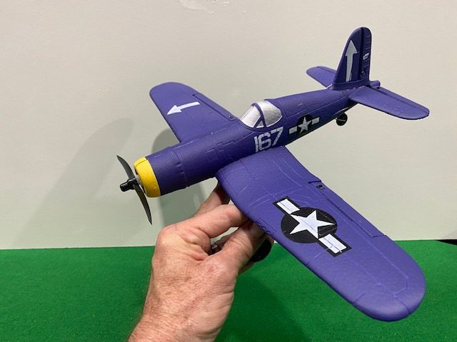 F4U CORSAIR RC Mini plane. "Ready to fly" 400 series. "PACKAGE DEAL" Carousel 10