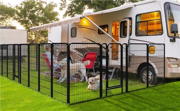 24 Panels Heavy Duty Dog Pen Panels 120cm Carousel 2