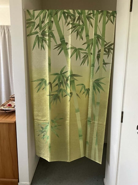 Japanese Noren, doorway curtain for privacy or decor. Bamboo. Carousel 1