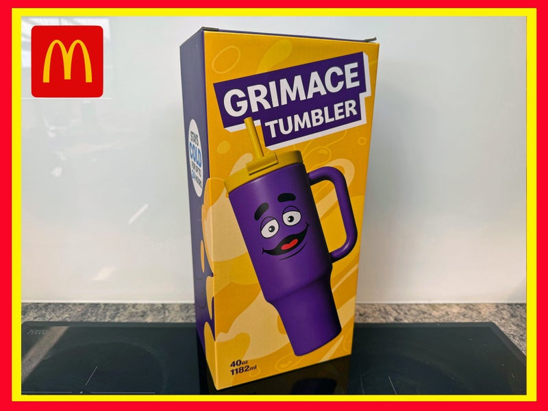 WOW! Mcdonalds Grimace Tumbler - 1182ml - Super Collectible - BRAND NEW!!! Carousel 1