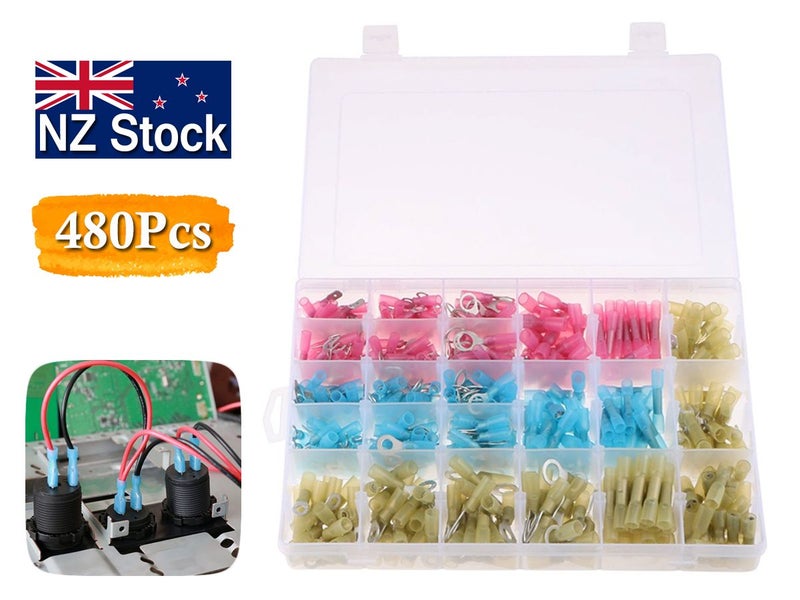 Electrical Terminal Crimp Wire Connectors 480Pcs NZ Local Buy Now Carousel 1