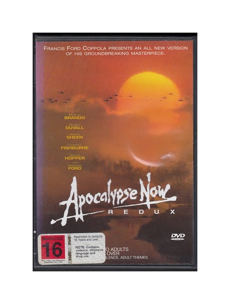 *** DVD: APOCALYPSE NOW REDUX *** (a director's cut including 49 extra minutes)64594952530691110