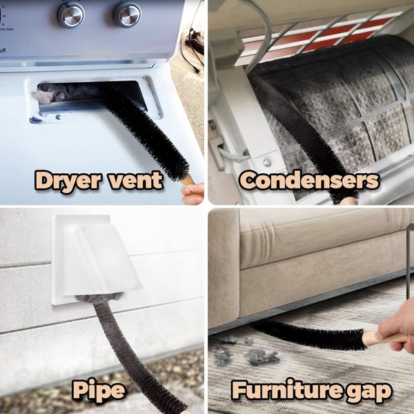 2 Pcs Dryer Cleaner Vent Brush, Long Flexible Dryer Vent Cleaner & Refriger Carousel 7
