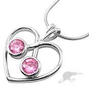 Loverly 925 Sterling Silver Heart Shape Pendent Carousel 1